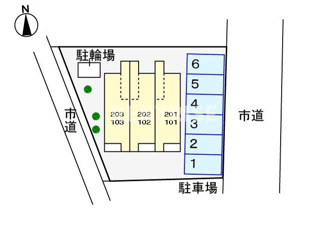 一宮市柳戸町１丁目のアパートの駐車場|駐車場