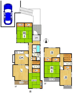 【間取り】 | 中古戸建　藤ノ木台3丁目