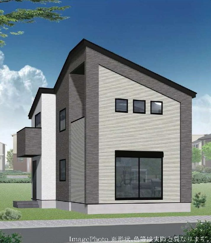 【横浜市保土ケ谷区峰沢町163-10新築戸建て】★仲介手数料無料★（三ツ沢小学校・松本中学校）の外観パース