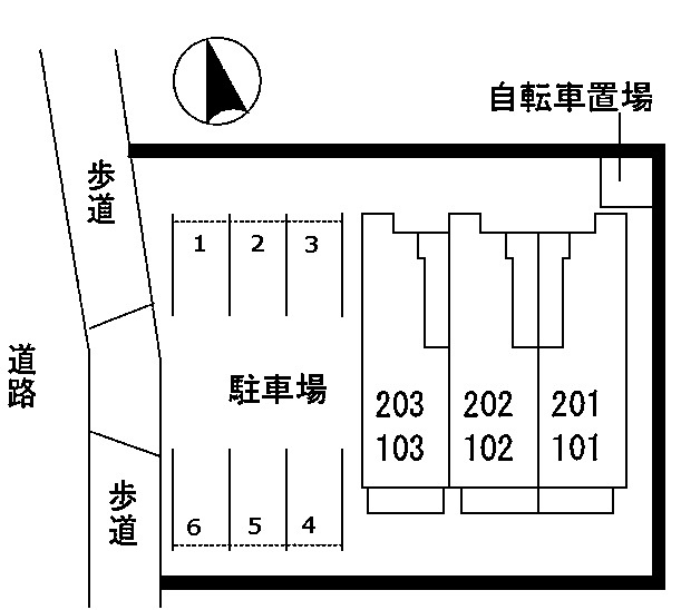QUARTER　DECKの区画図