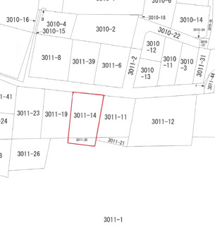 宇都宮市上戸祭町　205.65㎡　売地の土地図