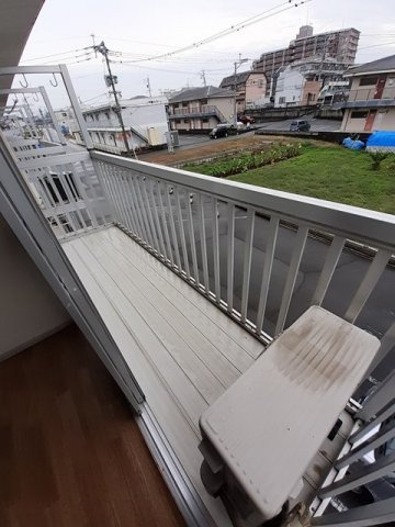 畠田ハイツのバルコニー|広々としたバルコニーです