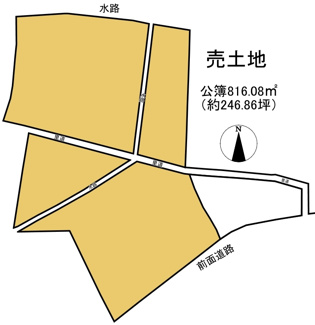 【土地図】 | 高島市新旭町藁園1142,1143,1054-2,1053-1　売土地