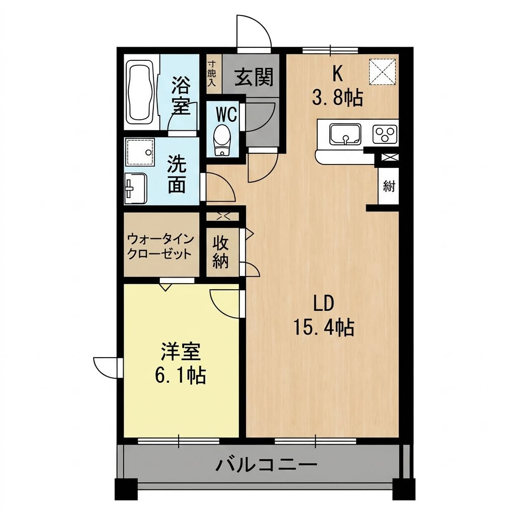 レジデンス二の宮の間取り