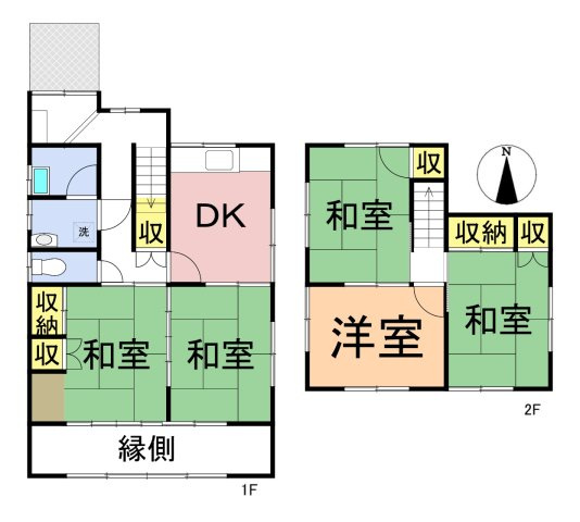 中古戸建　大垣市本今三丁目　昭和57年築の間取り