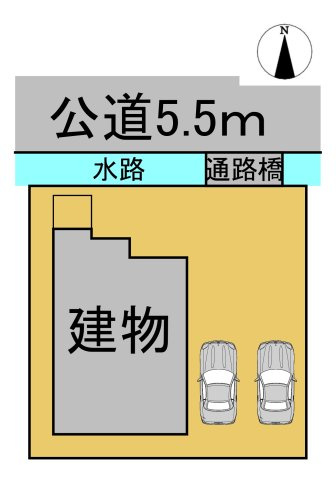 中古戸建　大垣市本今三丁目　昭和57年築の区画図