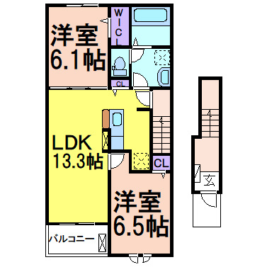 ノーブルヴィラの間取り|間取りです