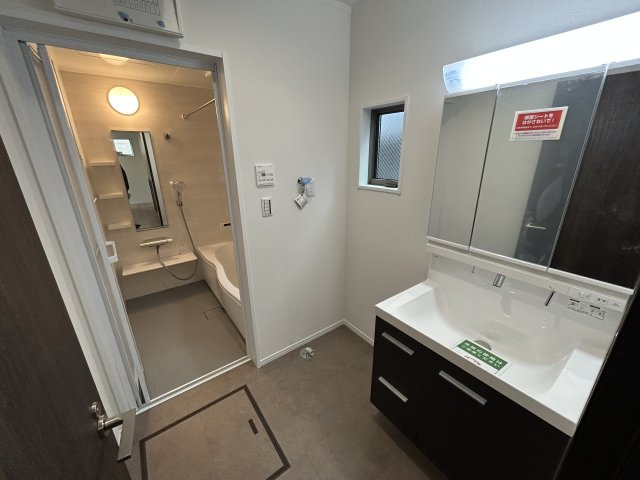 ◆完成済み◆価格改定◆泉区中田東4丁目　新築戸建　3320万円の独立洗面台