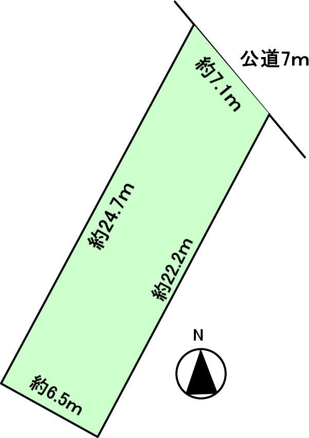 碧南市金山町3丁目の土地図