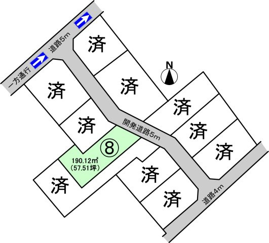 碧南市東山町2丁目の区画図