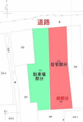 【区画図】 | 中古一戸建　香南市赤岡町