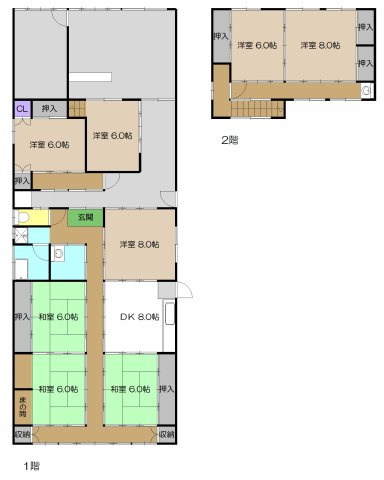 【間取り】 | 中古一戸建　香南市赤岡町