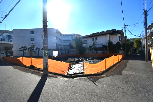 堀ノ内1丁目・売地の外観|北西角地で日当たり良好♪有効宅地面積39.22坪と広々♪