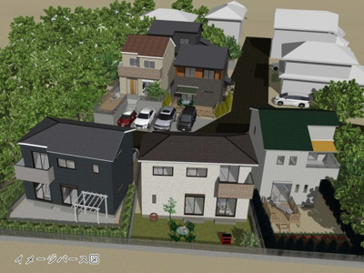 【完成予想図】 | 武蔵村山市中央3丁目/売地　全6区画