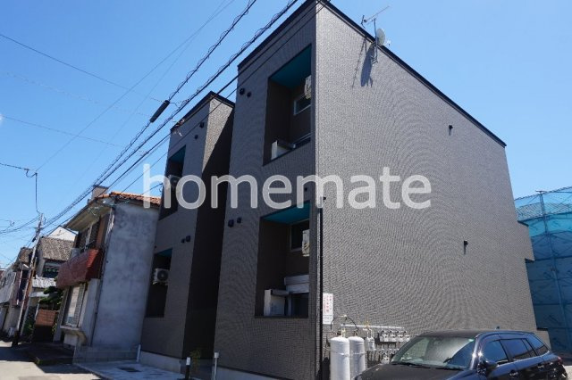 熊本市中央区西子飼町のアパートの外観