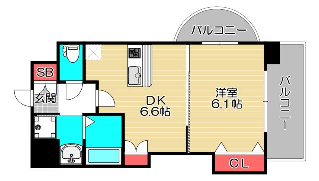 Luxe大正の間取り