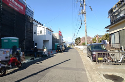 【前面道路含む現地写真】 | 海老名市杉久保南3丁目 新築戸建て 全2棟【仲介手数料無料】