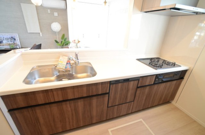 【キッチン】 | 海老名市杉久保南3丁目 新築戸建て 全2棟【仲介手数料無料】