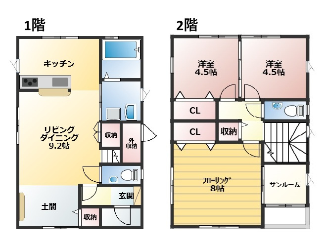 住むだけでヒーリングハウスの間取り