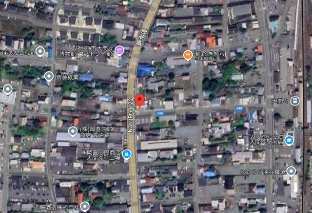 売土地　みどり市大間々町大間々の地図|航空写真