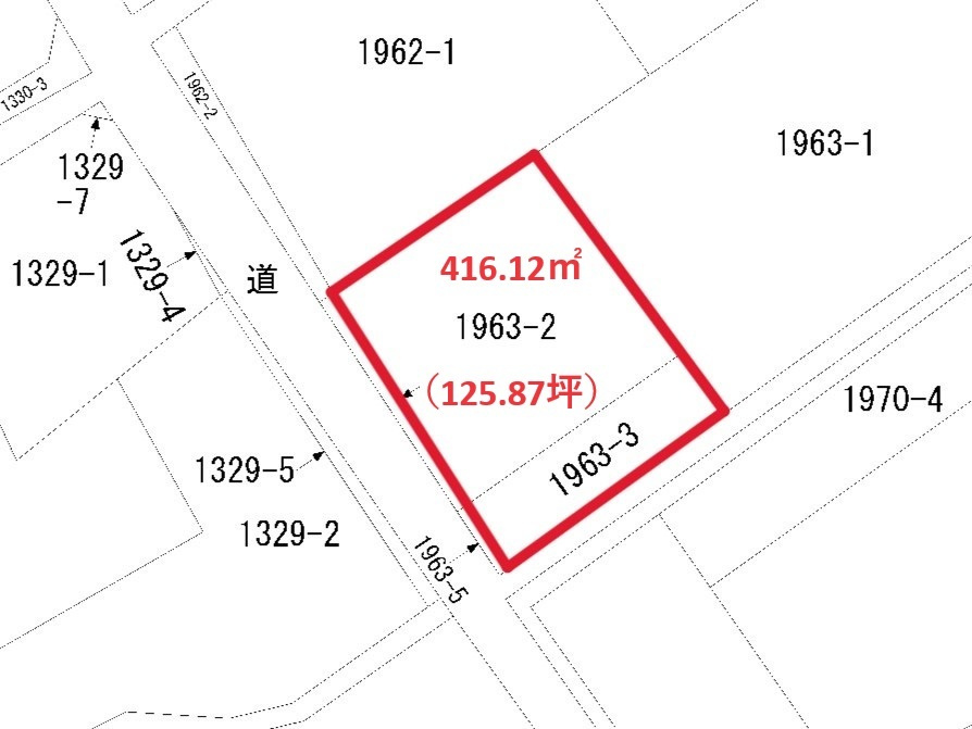 売土地　佐野市牧町の土地図|土地図です