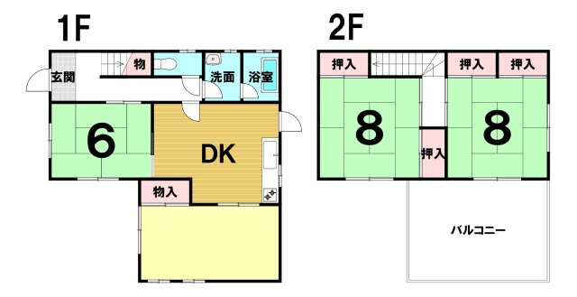 桐生市広沢町１丁目中古戸建の間取り