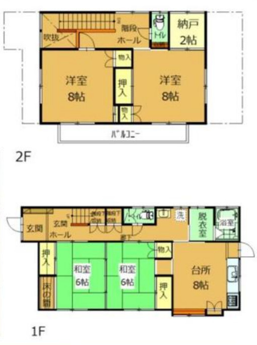 中古戸建　太田市東別所町の間取り|間取図です