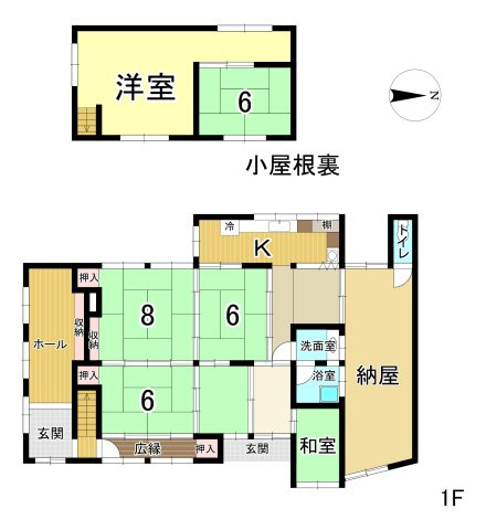 津市美杉町丹生俣　中古戸建の間取り|5Kです