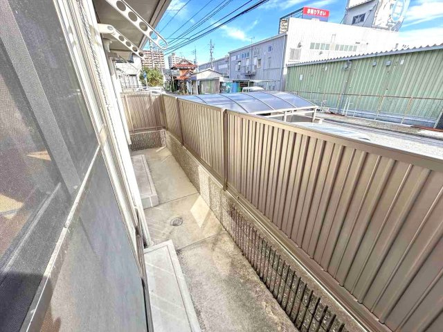 サンハイムＣ棟のバルコニー