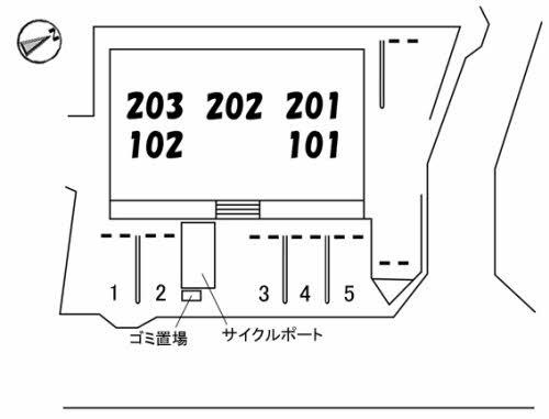 サンハイムＣ棟の区画図