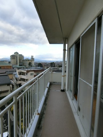 ヴィラ皆生一番館のバルコニー