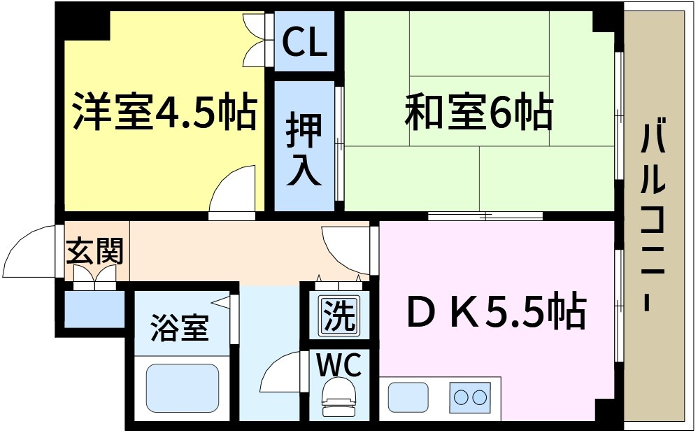 キングハイツ新小岩の間取り