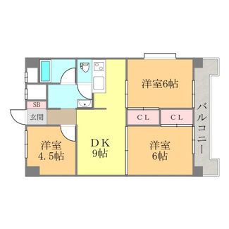 【間取り】 | フェリオ市駅西Ⅰ