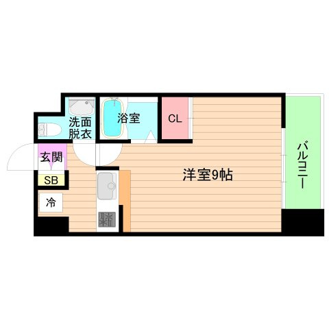 大阪市城東区新喜多２丁目の賃貸マンションの間取り