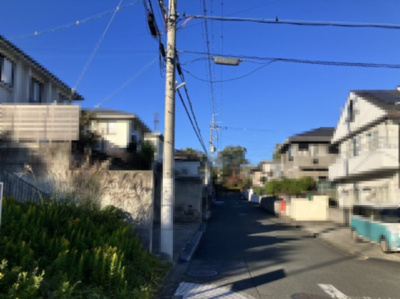 【前面道路含む現地写真】 | 大津市仰木の里7丁目3-2　売土地 | 2024年12月　撮影