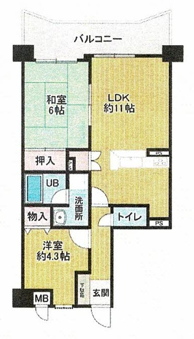 エンゼルハイム姫路白浜の間取り