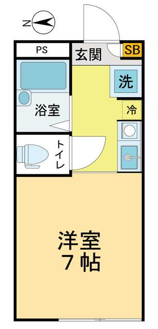 ソレイユ国立の間取り