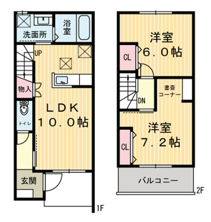 【間取り】 | ドゥースール・ボワⅡ