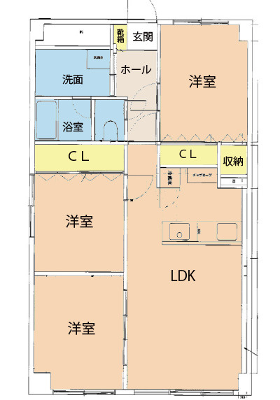 ハイツ西翠苑の間取り