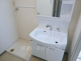広島市安佐北区落合２丁目の賃貸マンションの洗面所|シャンプードレッサー