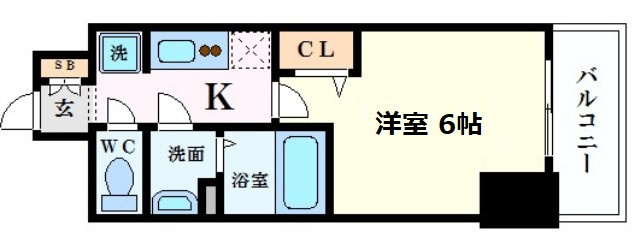 【間取り】 | プレサンス天満橋トラッド