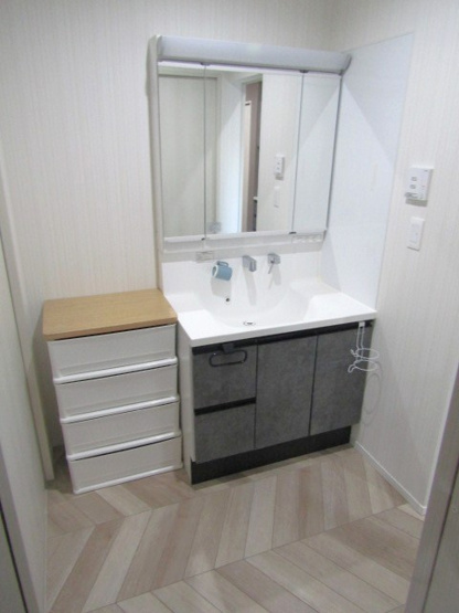 【独立洗面台】 | 【ZEH住宅】南アルプス市桃園 | 独立洗面化粧台が付いています