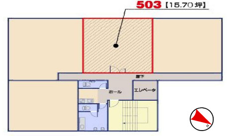 近江八幡市鷹飼町の事務所の間取り