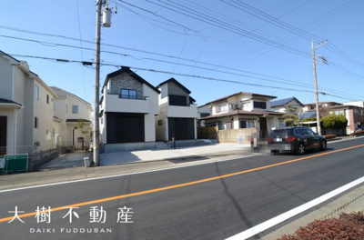 【前面道路含む現地写真】 | 海老名市国分寺台１丁目　新築戸建て　全2棟【仲介手数料無料】
