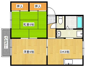 ベルコートＭＩＫＵＲＡの間取り