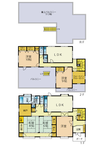 【間取り】 | 清水町伏見 中古住宅 EH05462 | 清水町伏見　間取り図