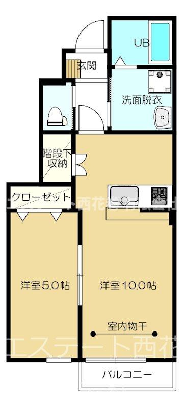 grand parace十二丁目Ⅱの間取り