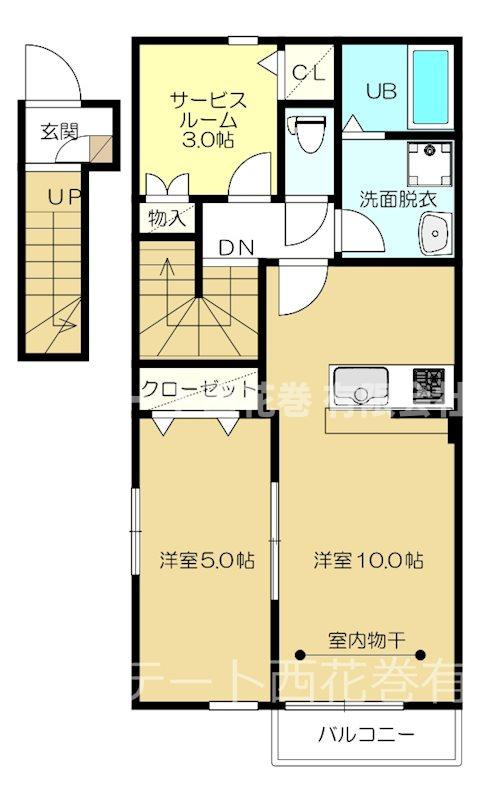 grand parace十二丁目Ⅱの間取り