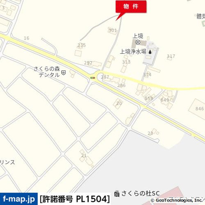 【地図】 | 上境299貸地