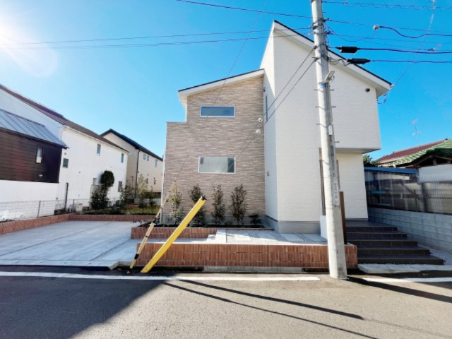 祝　成約済み　八王子市　散田町　新築戸建ての外観|JR中央線　西八王子駅まで徒歩15分の立地になります。～仲介手数料無料☆八王子ひなた不動産～八王子市散田町　新築戸建て
